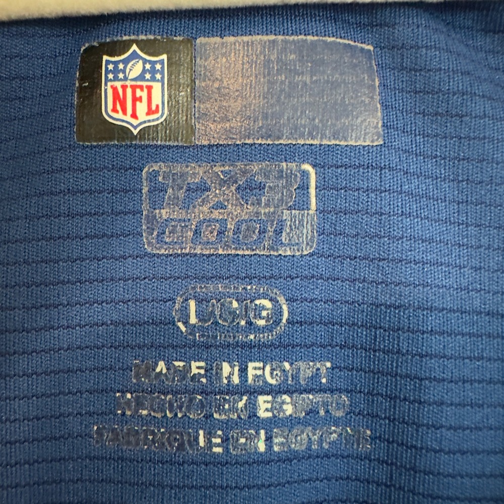 NFL Team Apparel Indianapolis Colts Blue Performance Shirt Mens Large TX3 Cool - Picture 3 of 5